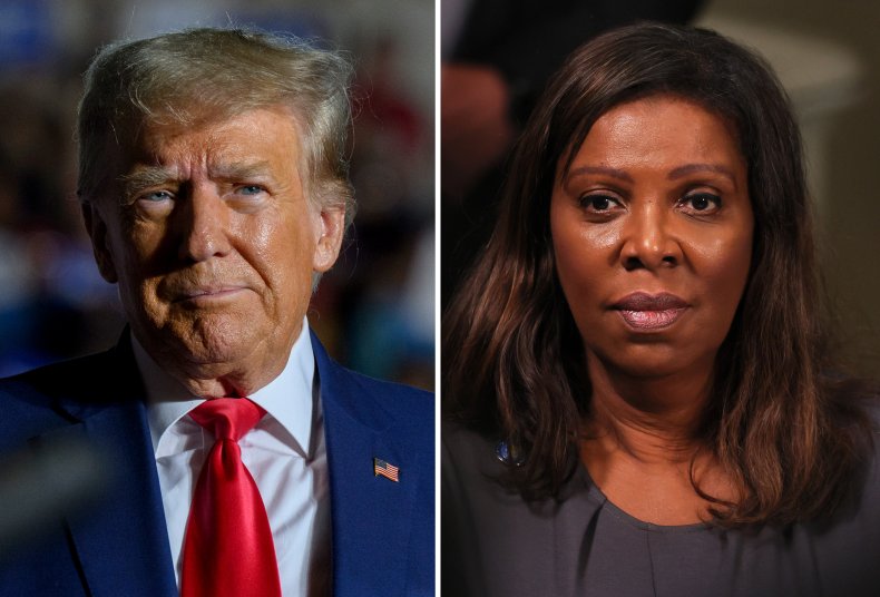 Comp, Donald Trump and  Letitia James