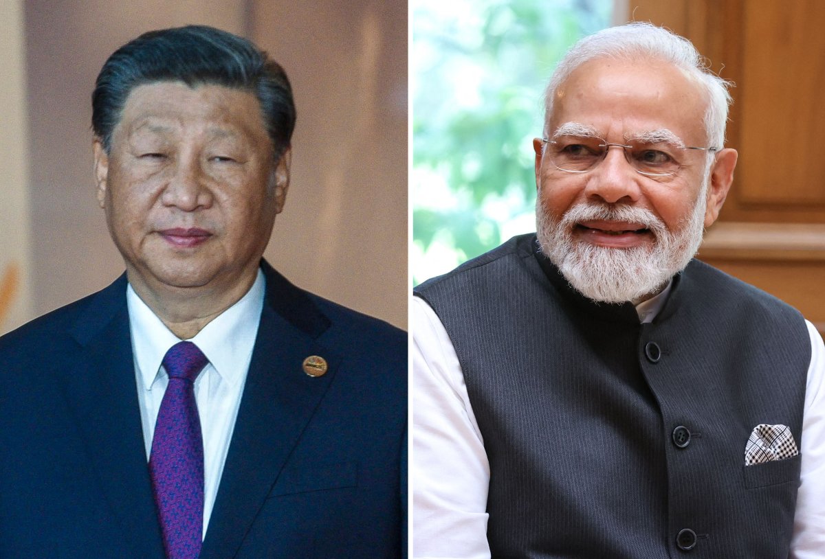 Composite Image, Xi Jinping and Narendra Mondi