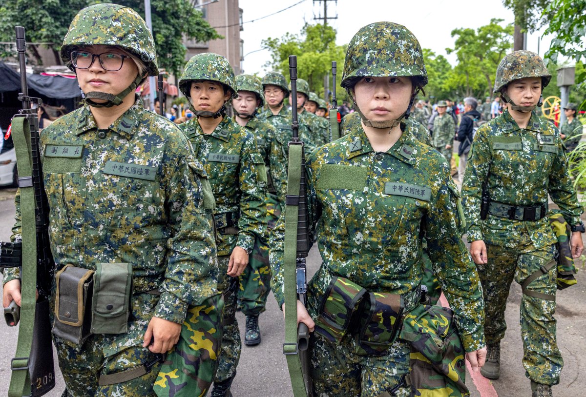 Taiwanese Military Reservist Training Exercise 