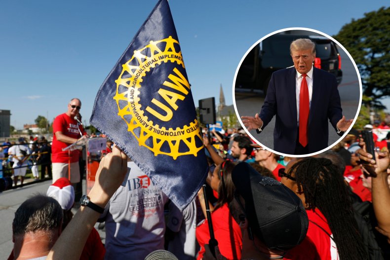 Donald Trump UAW Electric Vehicles Union