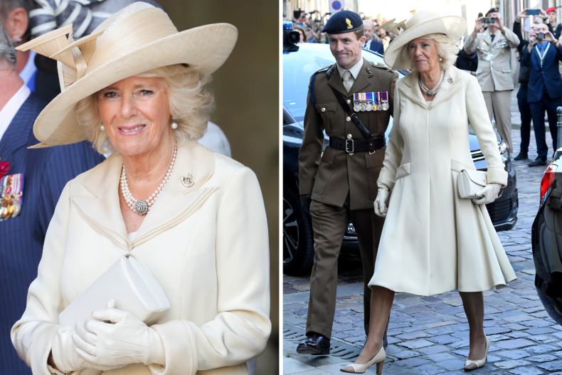 Queen Camilla in Normandy 2019