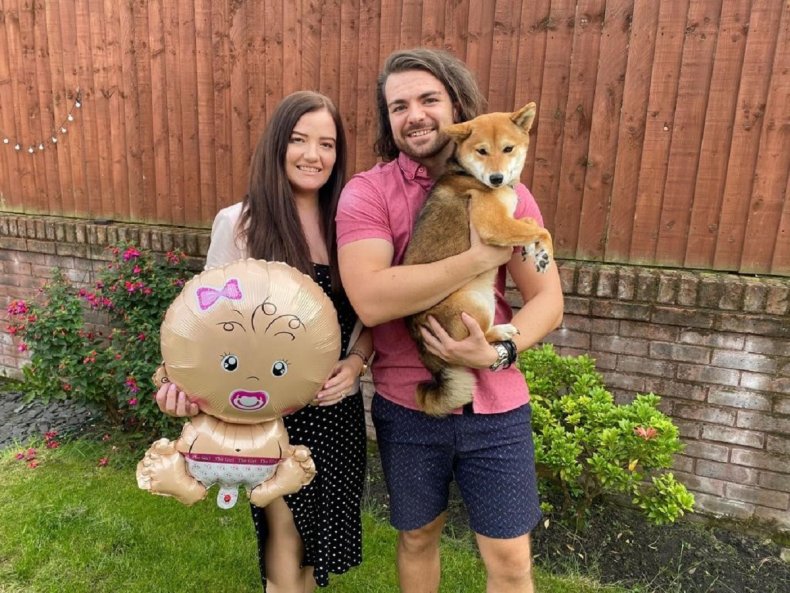 Laura Mahon and partner Danny