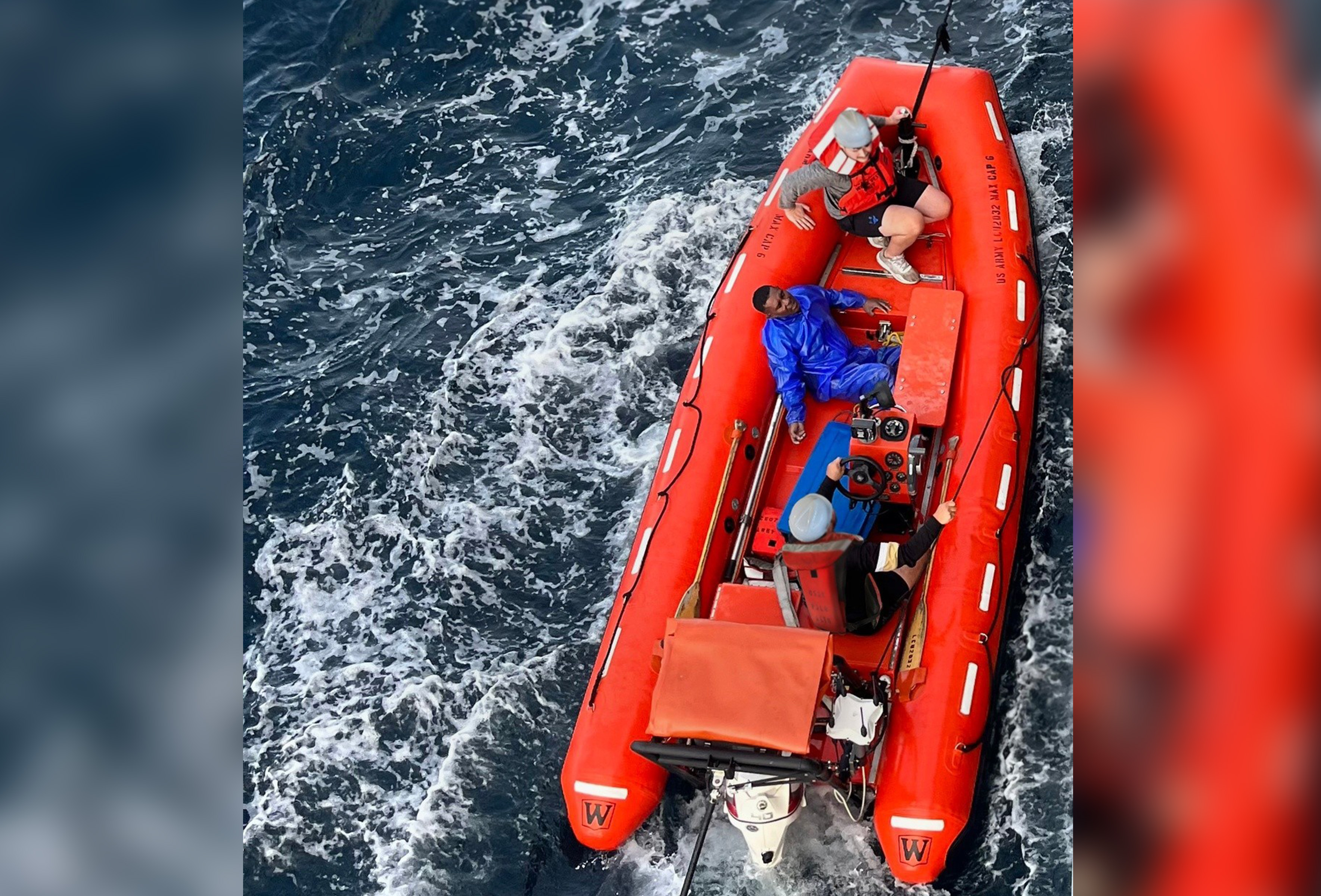 Un pêcheur retrouvé accroché au couvercle d’une glacière en mer a été sauvé