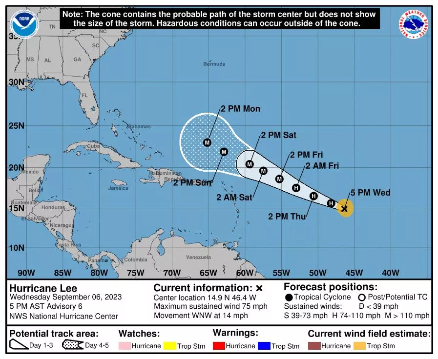 Hurricane Lee Path, Tracker as 'Extremely Dangerous' Storm Predicted - Vimarsana News