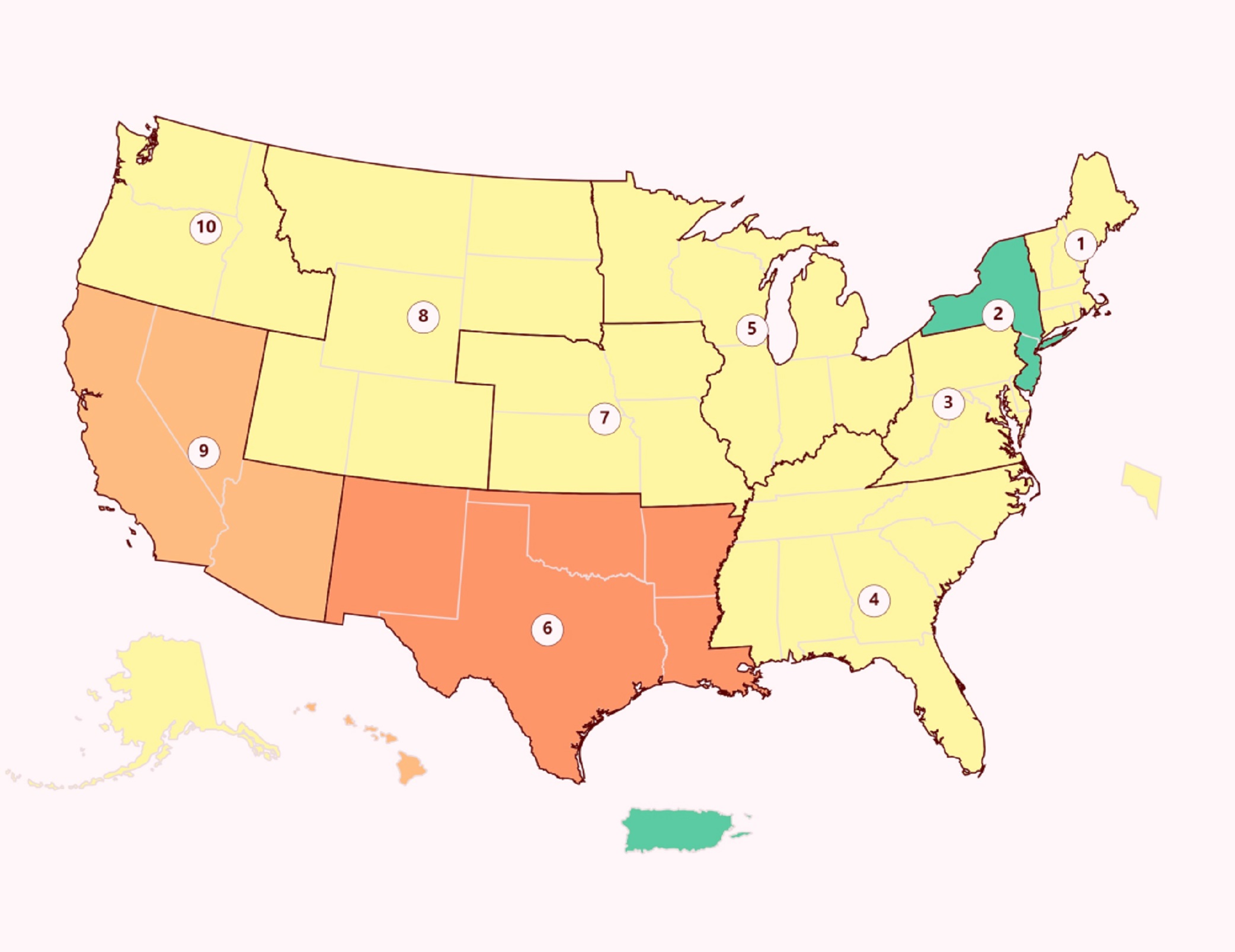 COVID Map Shows 9 States Where Positive Tests Are Rising Newsweek
