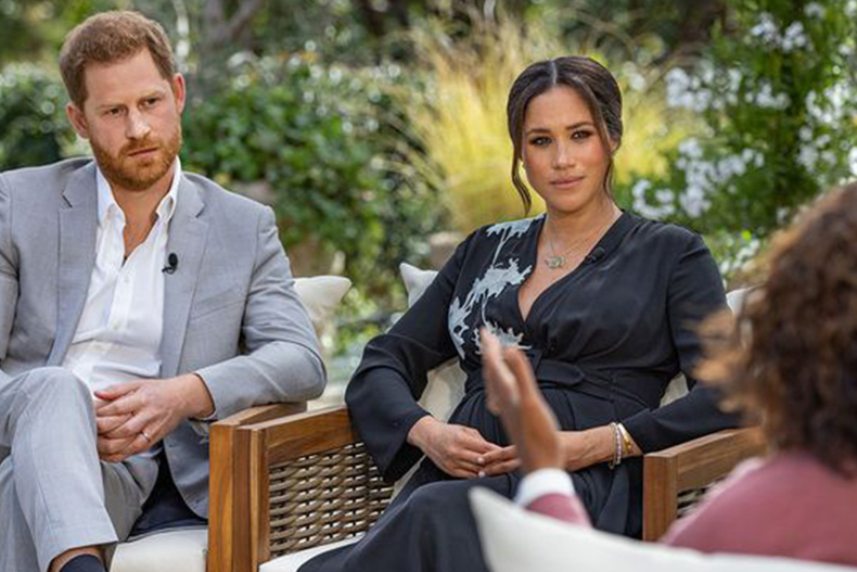 Prince Harry, Meghan Markle and Oprah