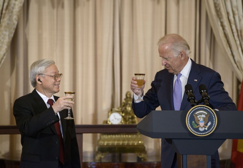 Vietnam, Communist, Party, Secretary, and, Joe, Biden