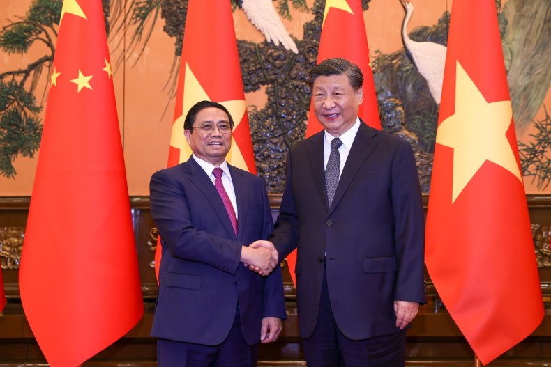 Vietnam, Prime, Minister, meets, China, President, Xi