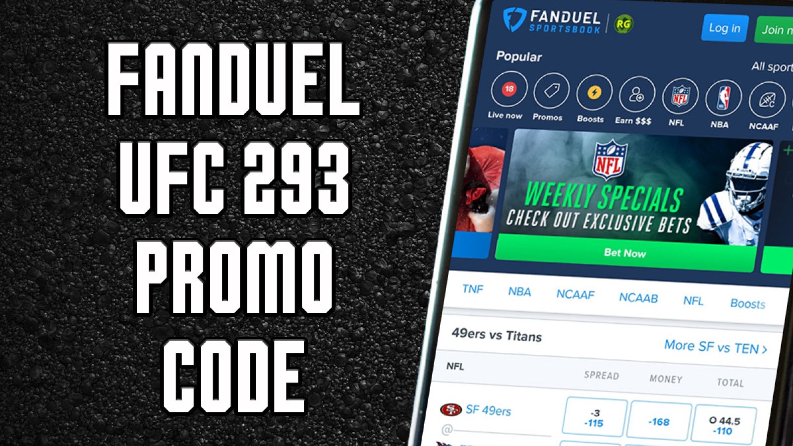 FanDuel UFC 293 Promo Code: Bet $5, Get $200 Bonus, $100 NFL Sunday Ticket