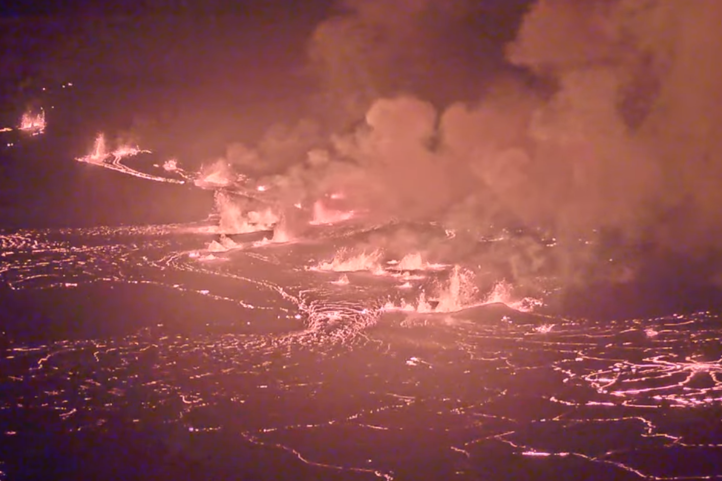 Hawaii Volcano Videos Show Lava Erupting as 'Red' Warning Issued Newsweek