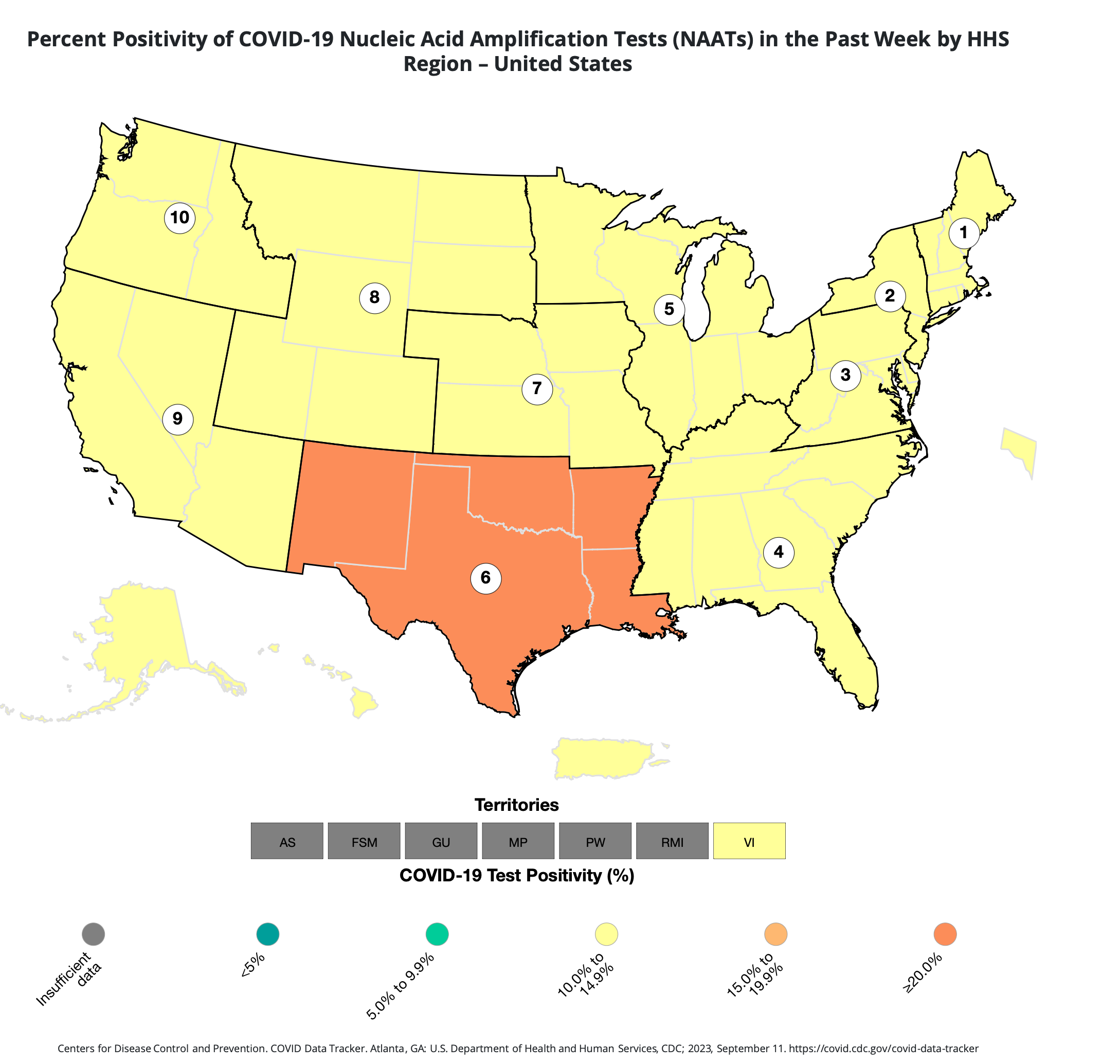 COVID Cases Update Map Reveals 5 States With Highest Positive Tests