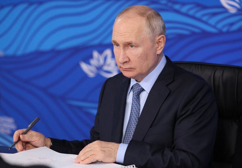 Russian President Vladimir Putin during a meeting