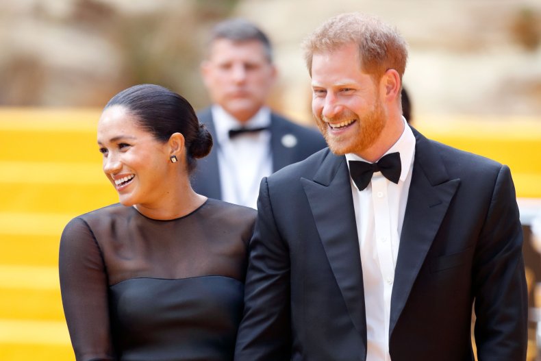 Prince Harry and Meghan at Lion King