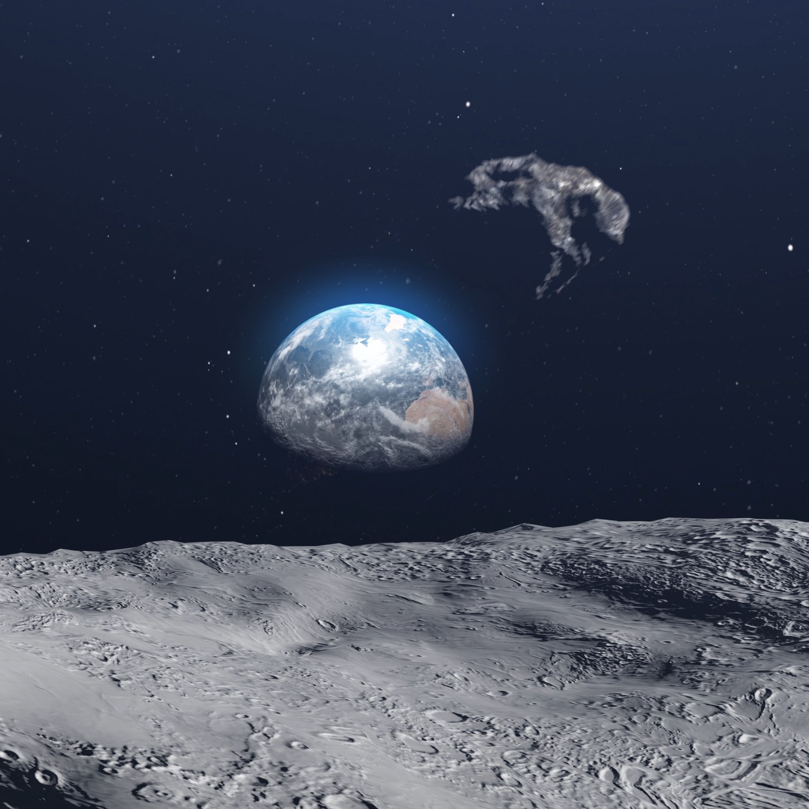 Earth Bottom View View Of Earth Moon