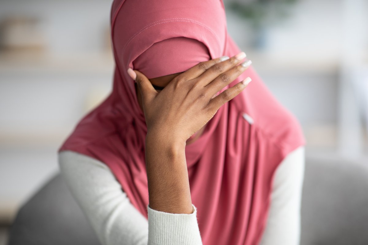 Upset woman
