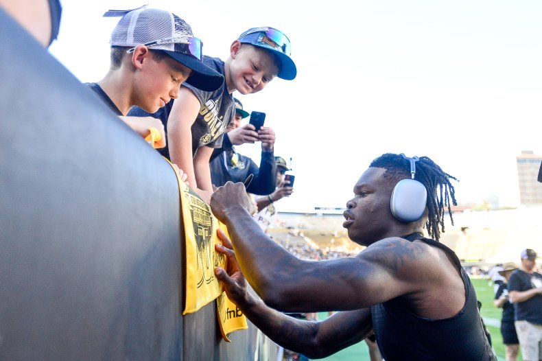 Colorado Buffaloes football player Travis Hunter