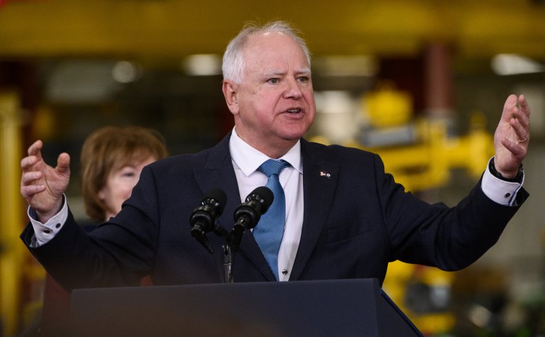 Minnesota Governor Tim Walz speaks
