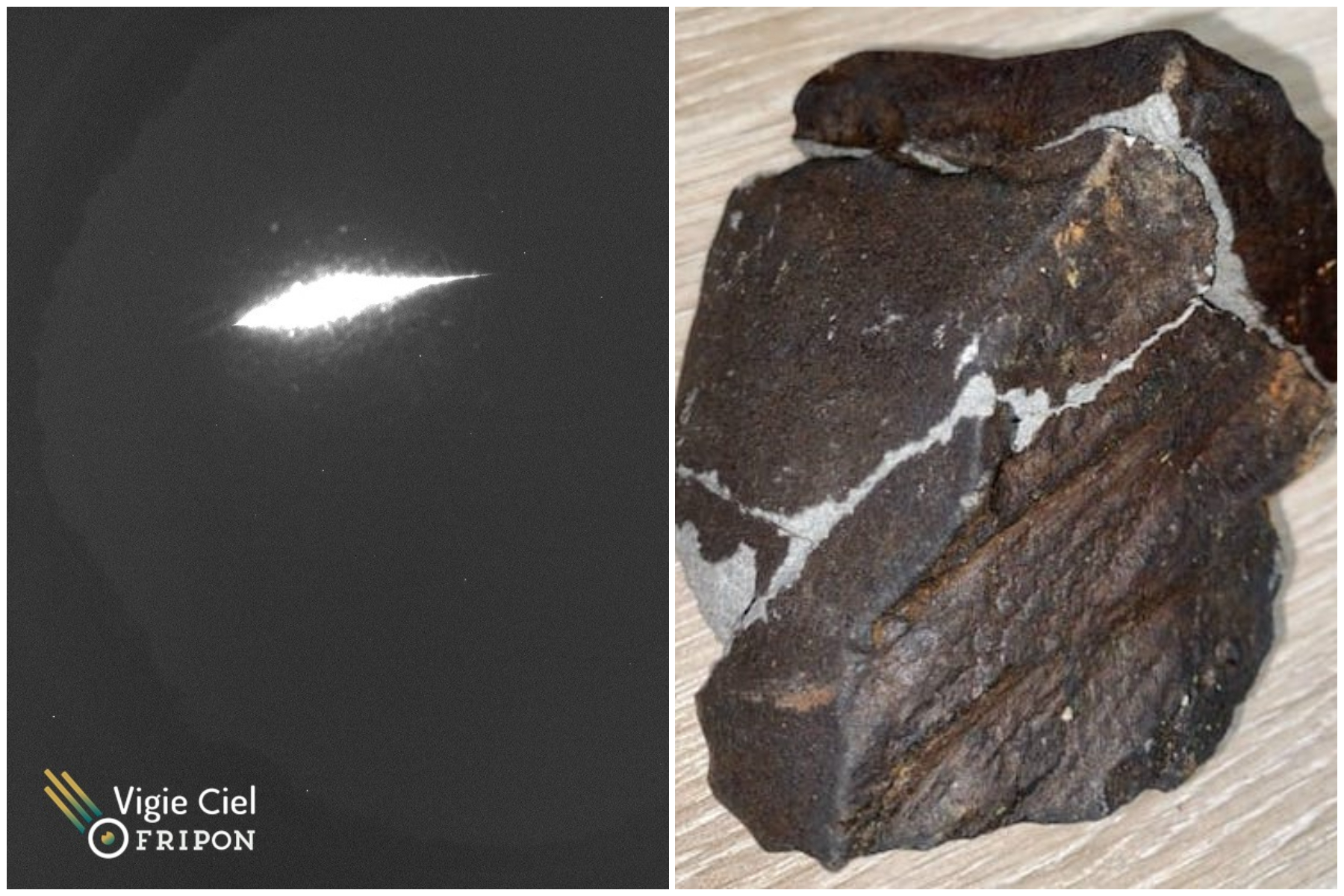 Une femme réveillée par un bruit intense trouve une météorite dans son jardin