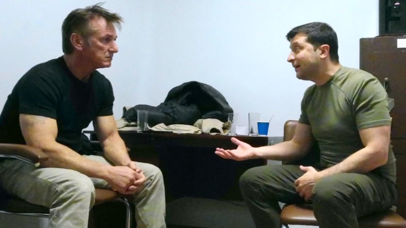 sean penn and volodymyr zelensky