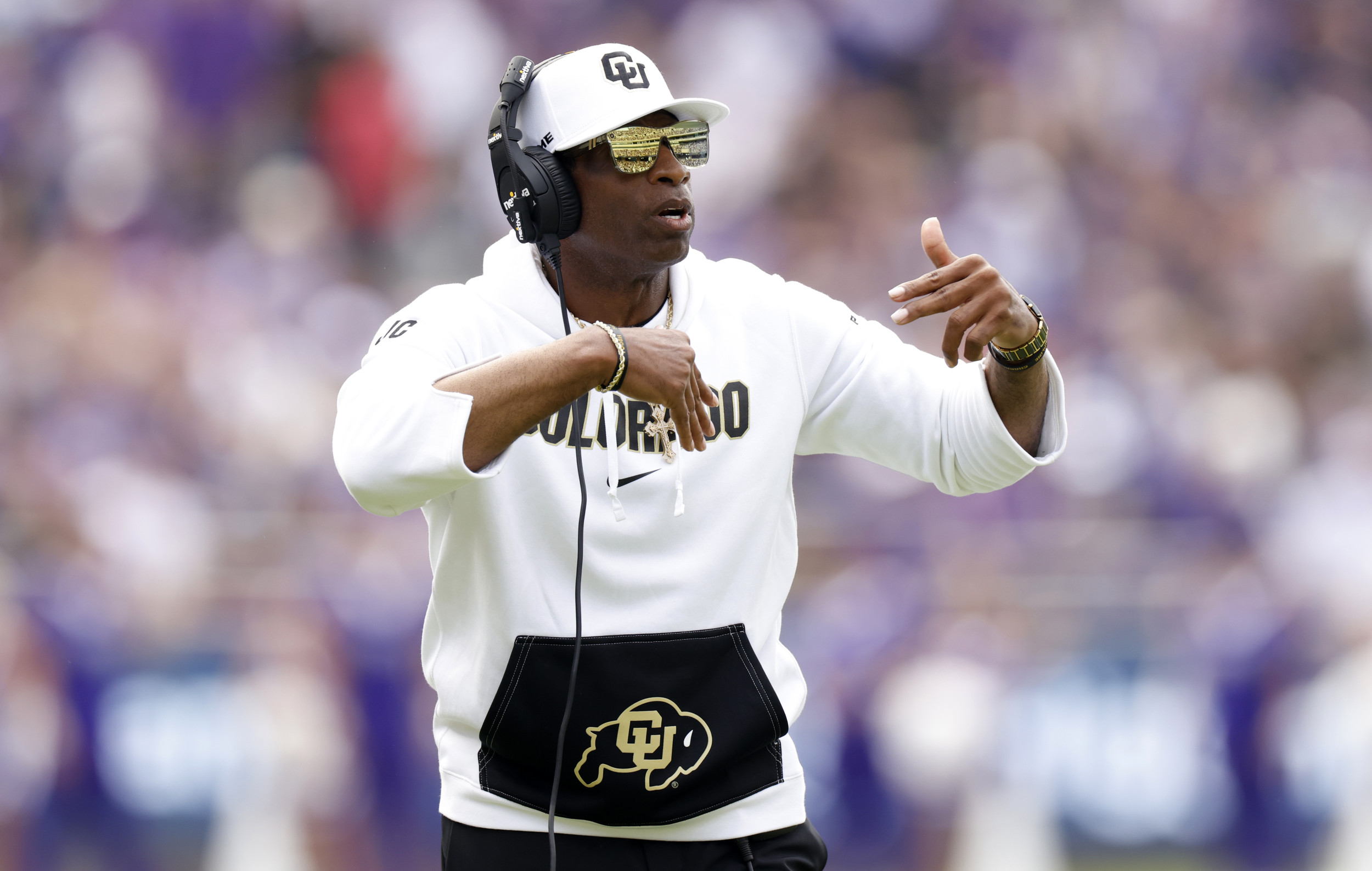 Deion Sanders Gifts Colorado Buffaloes With Signature Sunglasses Newsweek