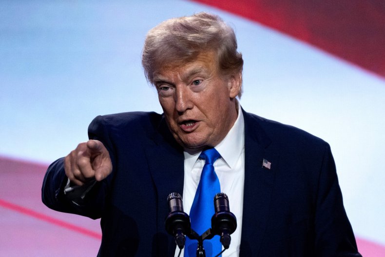 Former president Donald Trump
