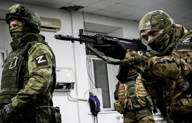 Russian Soldies training in Rostov