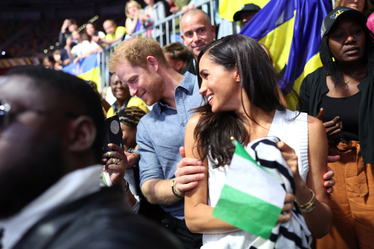 Prince Harry and Meghan Markle PDA Invictus