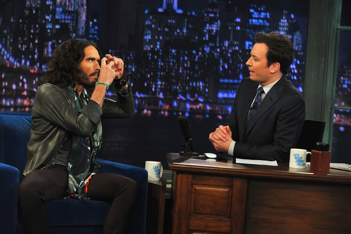 Jimmy Fallon Failed to Stop Russell Brand Harassing Katharine McPhee