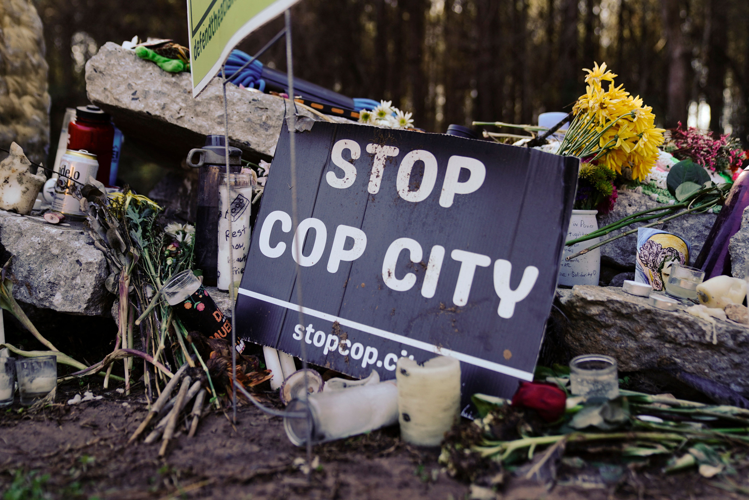 Manifestation « Stop Cop City » à laquelle a participé une seule personne