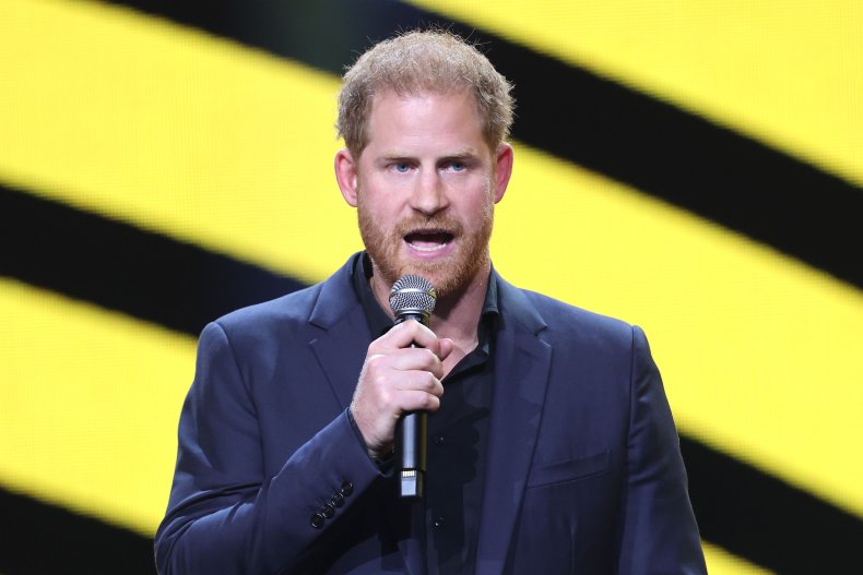 Prince Harry gives the closing speech for Invictus