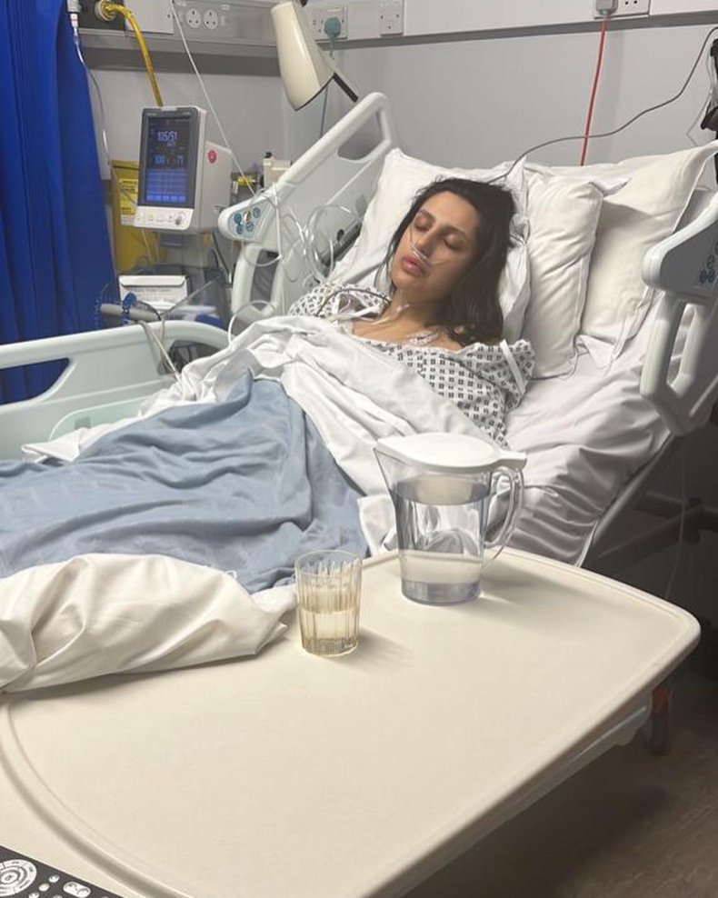 Zoe Plastiras in hospital