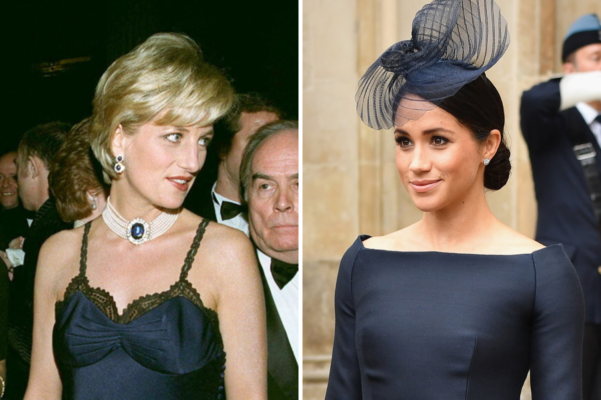 Princess Diana and Meghan Markle Dior