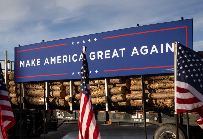 MAGA logo on truck