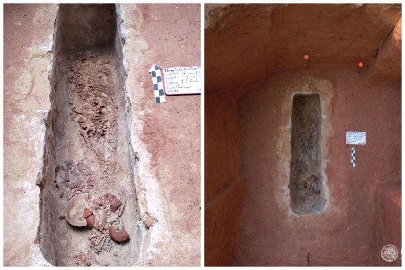 The burial of an important person in the Maya