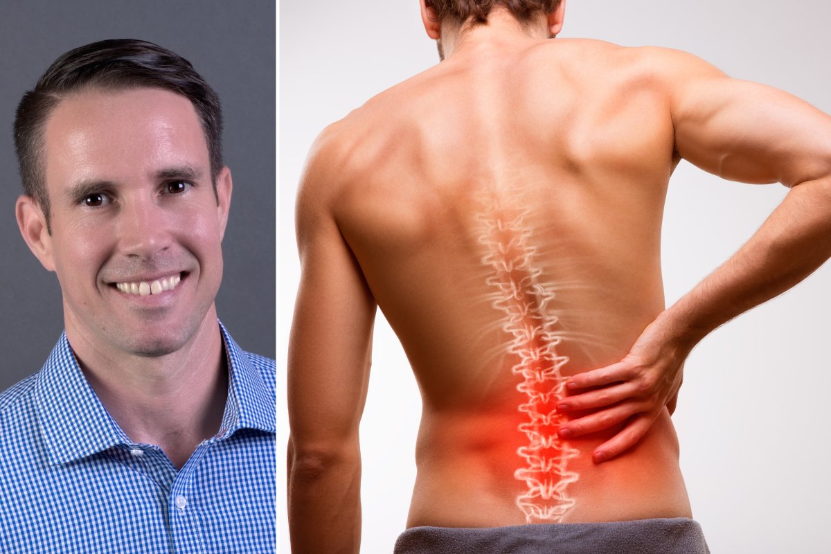 Christopher Kain back pain image