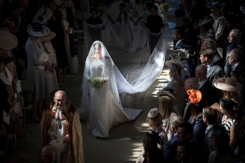 Meghan Markle Walks Down the Aisle