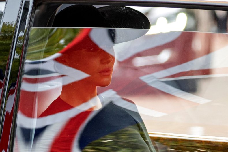 Meghan Markle With Union Jack Flag