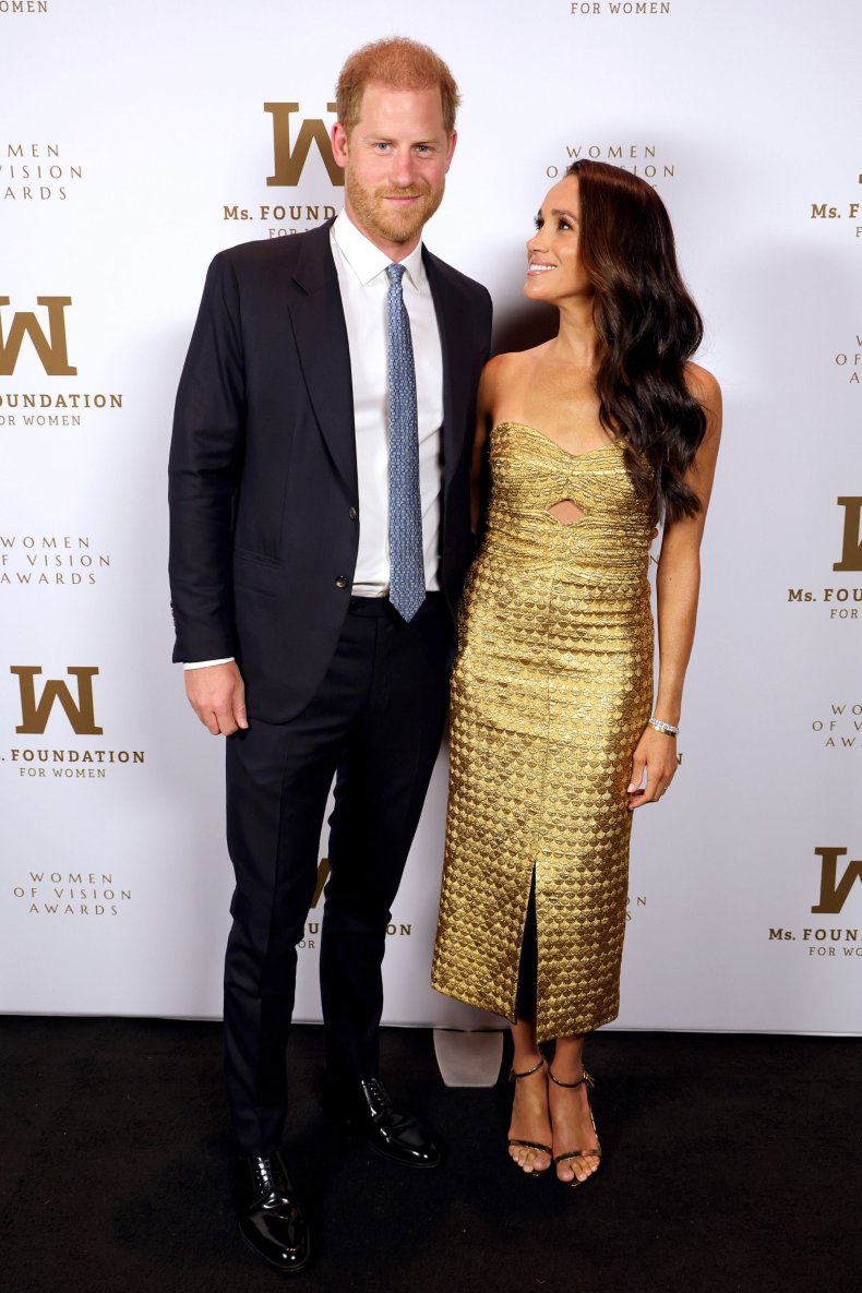 Meghan Markle's Gold Johanna Ortiz Dress