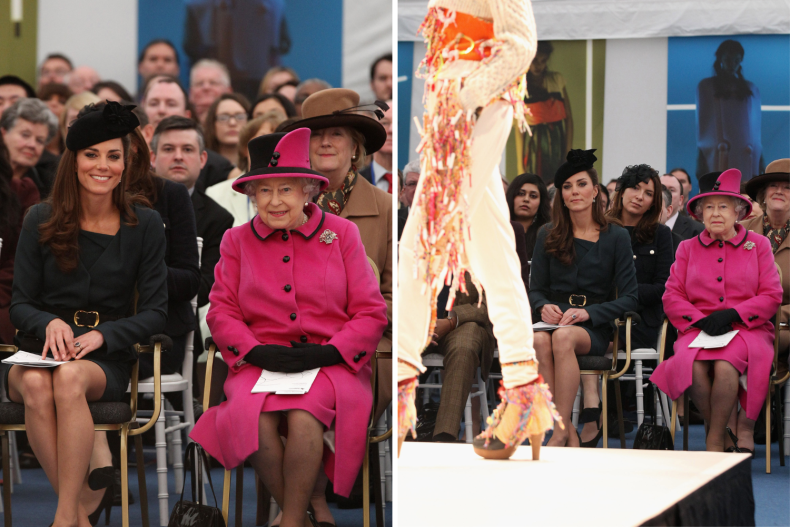 Queen Elizabeth Kate Middleton Attend Fashion Show