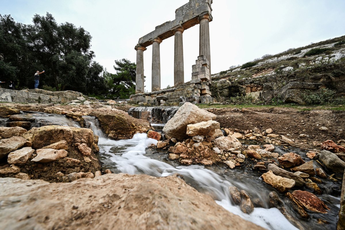 The ancient city of Cyrene after flooding