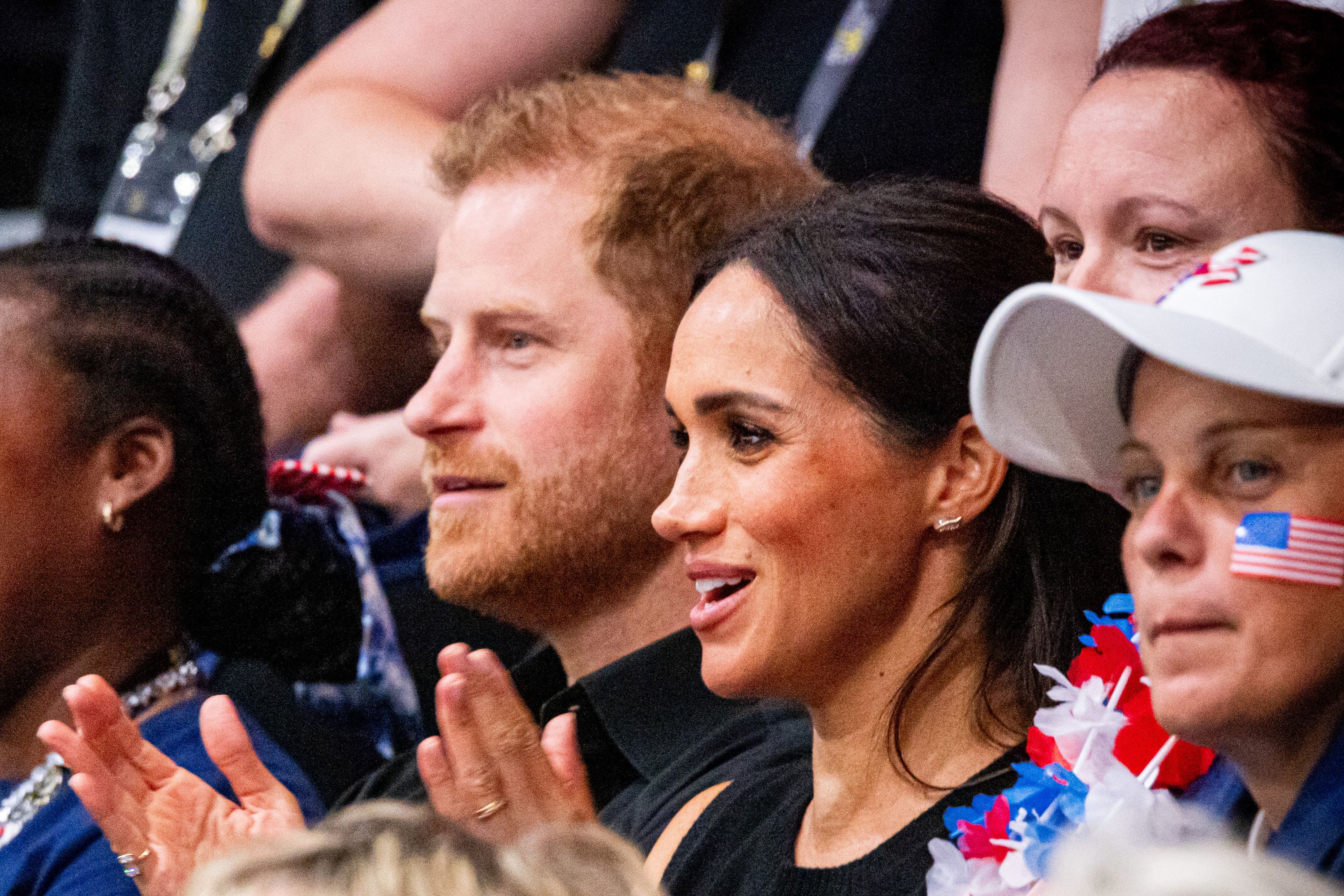 Meghan Markle appears downcast in first sighting since Spotify split