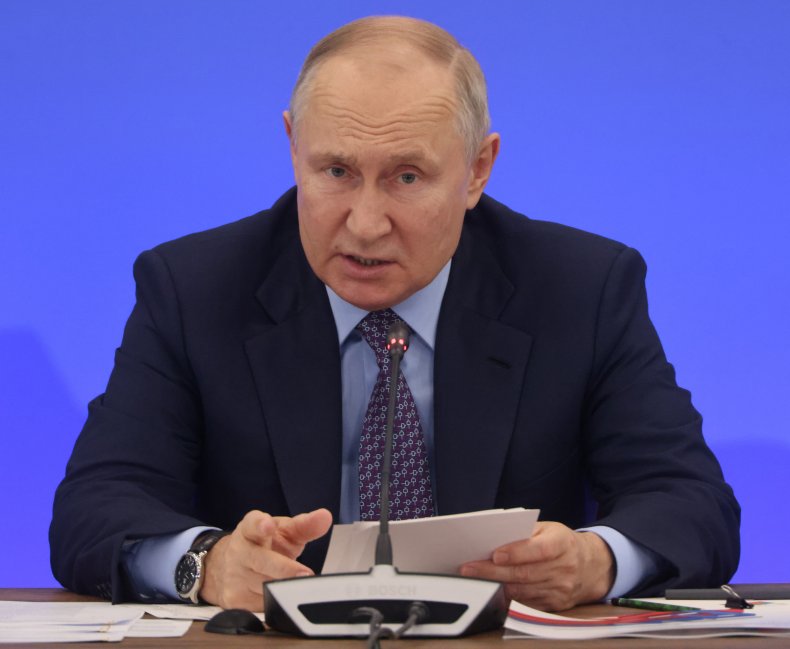 Vladimir Putin speaks in Veliky Novgorod