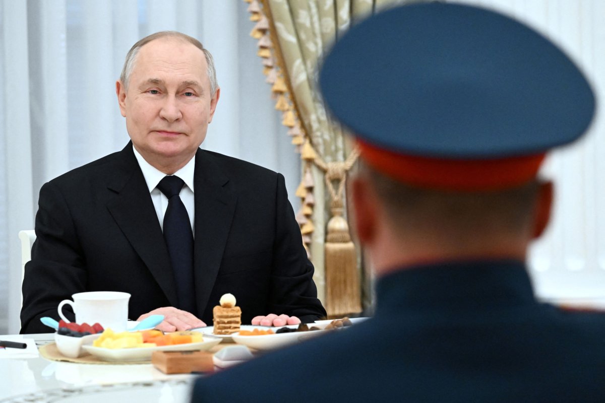 Russian, President, Putin, meets, Ukraine, war, servicemen