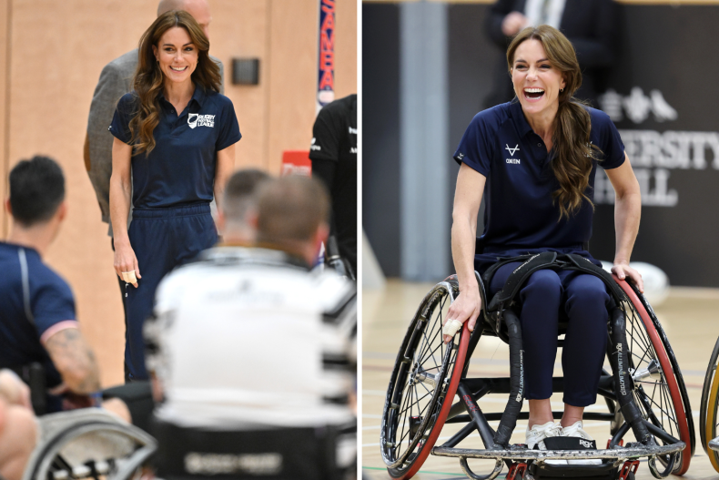 Kate Middleton a l'air élégante et sportive pour un événement de rugby