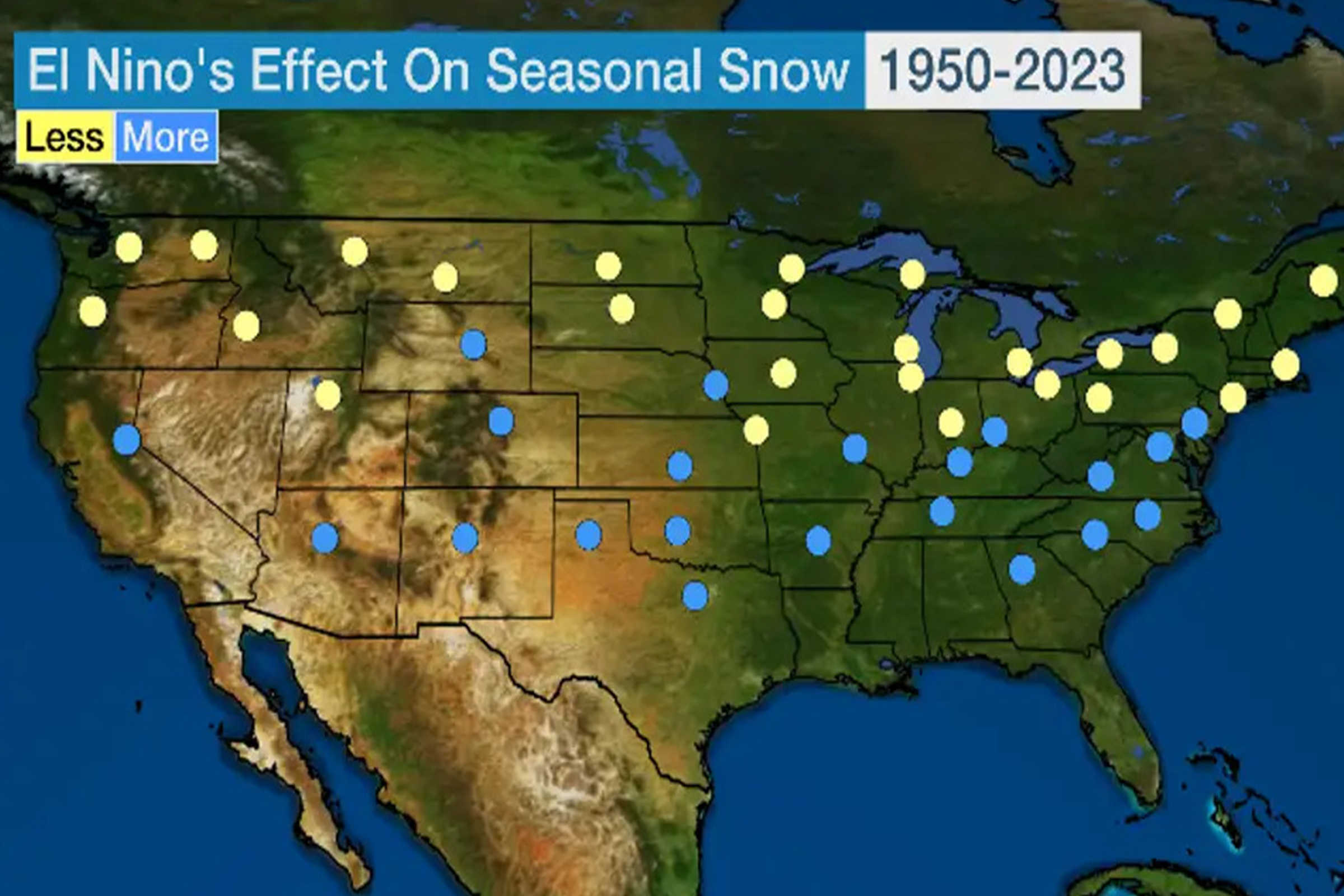 El Niño Map Predicts U.S. Winter Weather TrendRadars UK