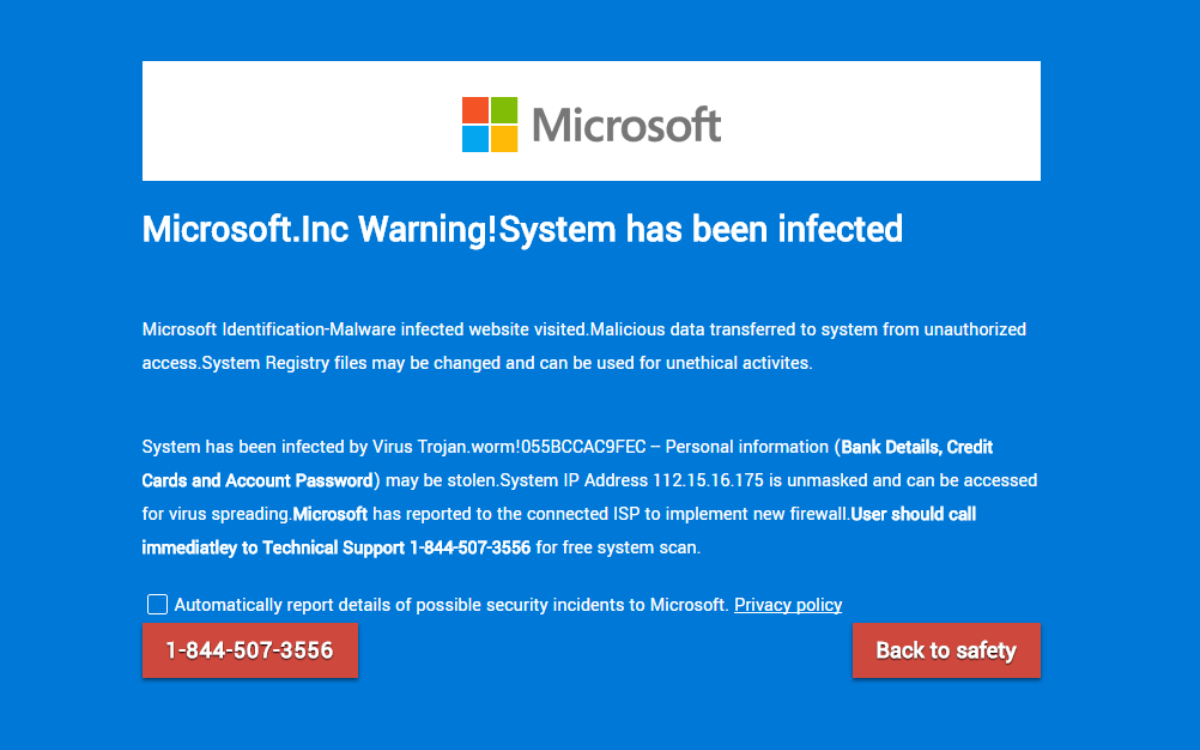 Man Reveals Scam That Almost Led To His Mom Losing All Her Life   Microsoft Warning That Appeared 