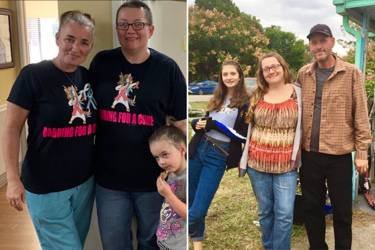 Kelly Avery pictured with family