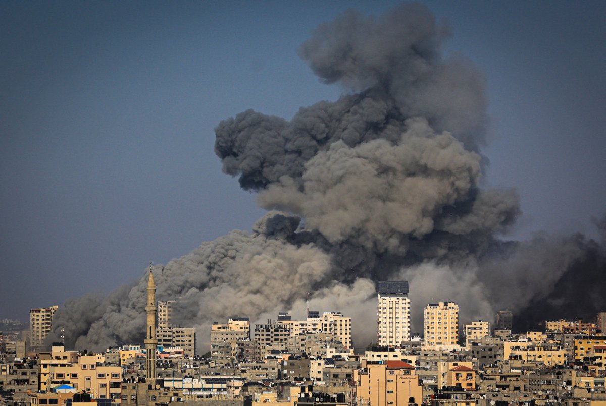 A bomb goes off somewhere in Gaza