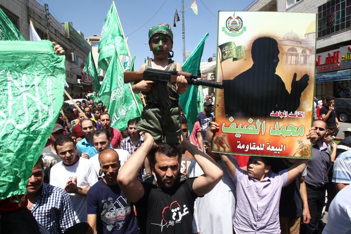 Mohammed, Deif, protest, in, Gaza