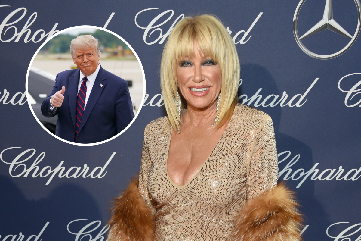 Suzanne Somers Film Festival Trump Thumbs Up